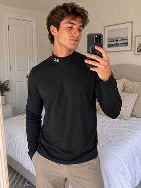 HeatGear® Men's Compression Mock Long Sleeve